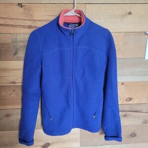 Ibex royal blue wool jacket